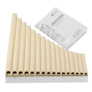 Zebra 16 Tube Eco-friendly Resin C tone Pan Flute Easy Learning Mouthpiece Panpipe Woodwind Musical Instrument For Beginner Gift