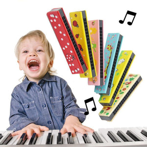 Kids Harmonica Cute Cartoon Harmonica Kids Wind Instrument Beginner Musical Educational Toys for Children