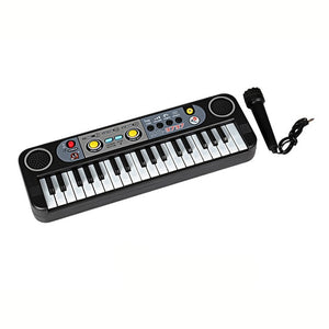 New Toys Musical Instruments Mini 37 Keys Electone Keyboard With Microphone Gifts Learning Educational Toys For Children