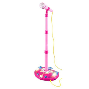 Early Education Single Microphone Karaoke Singing Adjustable Holder Musical Toy For Children