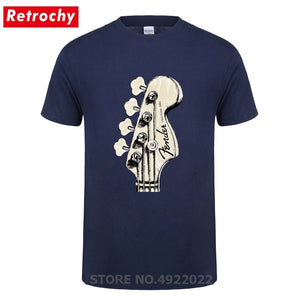 New Summer Style Bass Guitar Players Cool T-shirt Funny Double Rhythm Electric T Shirt Men's Short Sleeves Hip Hop Music Tshirts