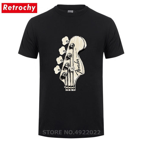 New Summer Style Bass Guitar Players Cool T-shirt Funny Double Rhythm Electric T Shirt Men's Short Sleeves Hip Hop Music Tshirts