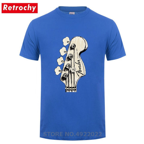 New Summer Style Bass Guitar Players Cool T-shirt Funny Double Rhythm Electric T Shirt Men's Short Sleeves Hip Hop Music Tshirts