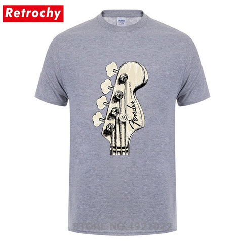 New Summer Style Bass Guitar Players Cool T-shirt Funny Double Rhythm Electric T Shirt Men's Short Sleeves Hip Hop Music Tshirts