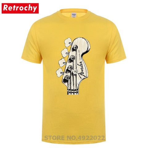 New Summer Style Bass Guitar Players Cool T-shirt Funny Double Rhythm Electric T Shirt Men's Short Sleeves Hip Hop Music Tshirts