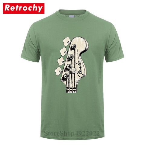 New Summer Style Bass Guitar Players Cool T-shirt Funny Double Rhythm Electric T Shirt Men's Short Sleeves Hip Hop Music Tshirts