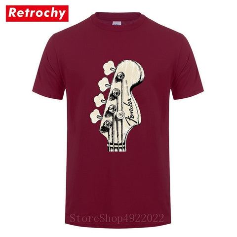 New Summer Style Bass Guitar Players Cool T-shirt Funny Double Rhythm Electric T Shirt Men's Short Sleeves Hip Hop Music Tshirts