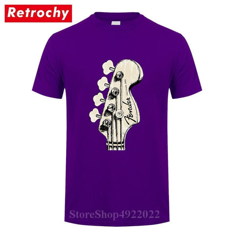 New Summer Style Bass Guitar Players Cool T-shirt Funny Double Rhythm Electric T Shirt Men's Short Sleeves Hip Hop Music Tshirts