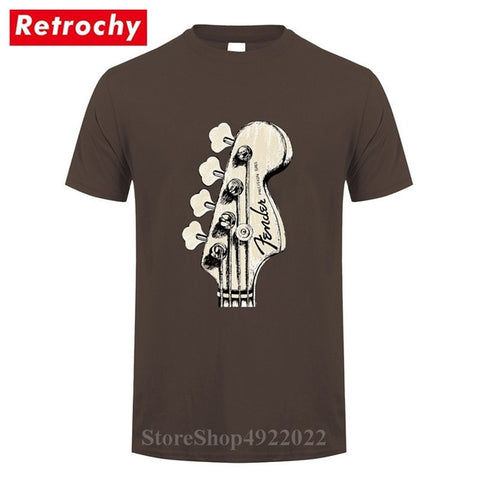 New Summer Style Bass Guitar Players Cool T-shirt Funny Double Rhythm Electric T Shirt Men's Short Sleeves Hip Hop Music Tshirts