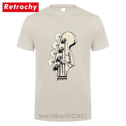 New Summer Style Bass Guitar Players Cool T-shirt Funny Double Rhythm Electric T Shirt Men's Short Sleeves Hip Hop Music Tshirts