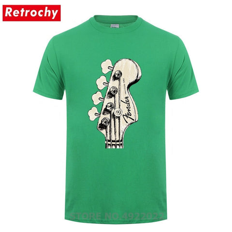 New Summer Style Bass Guitar Players Cool T-shirt Funny Double Rhythm Electric T Shirt Men's Short Sleeves Hip Hop Music Tshirts