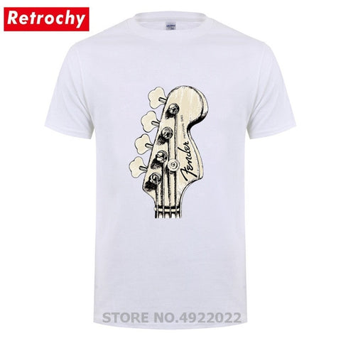 New Summer Style Bass Guitar Players Cool T-shirt Funny Double Rhythm Electric T Shirt Men's Short Sleeves Hip Hop Music Tshirts