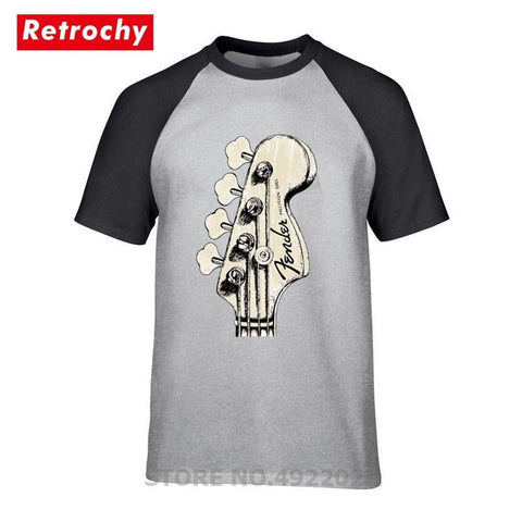 New Summer Style Bass Guitar Players Cool T-shirt Funny Double Rhythm Electric T Shirt Men's Short Sleeves Hip Hop Music Tshirts