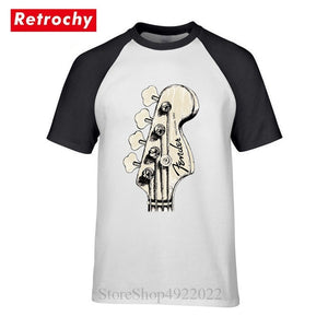 New Summer Style Bass Guitar Players Cool T-shirt Funny Double Rhythm Electric T Shirt Men's Short Sleeves Hip Hop Music Tshirts