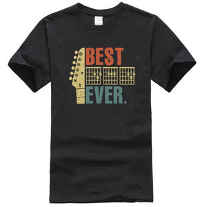 Mens Best Guitar Dad Ever Shirt Music Vintage Fathers Day Gifts TShirts