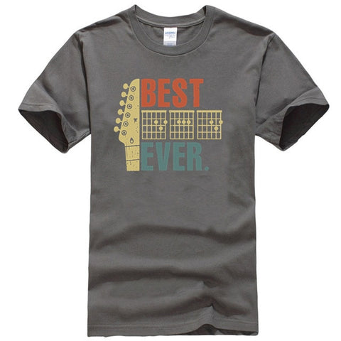 Mens Best Guitar Dad Ever Shirt Music Vintage Fathers Day Gifts TShirts