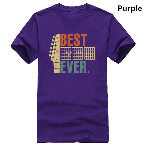 Mens Best Guitar Dad Ever Shirt Music Vintage Fathers Day Gifts TShirts