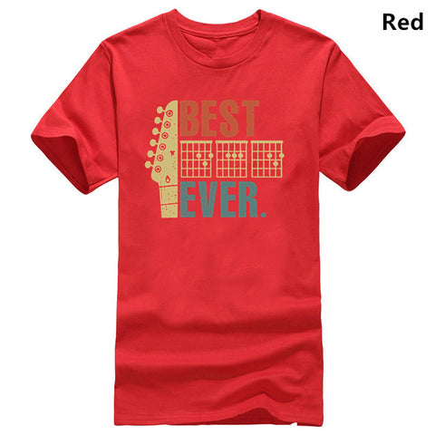 Mens Best Guitar Dad Ever Shirt Music Vintage Fathers Day Gifts TShirts