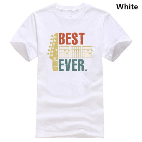 Mens Best Guitar Dad Ever Shirt Music Vintage Fathers Day Gifts TShirts