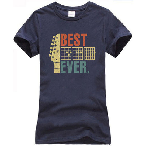 Mens Best Guitar Dad Ever Shirt Music Vintage Fathers Day Gifts TShirts