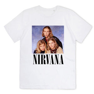Mens t-shirt-nirvana hanson parody brothers grunge rock music pop france- S-3XL Men Women Unisex Fashion tshirt Free Shipping