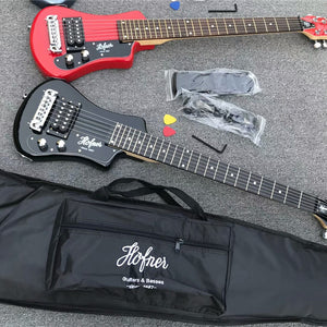 free shipping multi color hofner Shorty mini Travel Guitar Protable beginner guitar kid Electric guitar