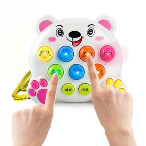 Baby children plastic toys music beat games play hamster games play red fruit educational musical instruments