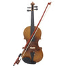 4/4 Full Size Violin Fiddle Matte Finish Spruce Face Board Ebony Fretboard 4-String Instrument with Hard Case Bow Rosin Clean