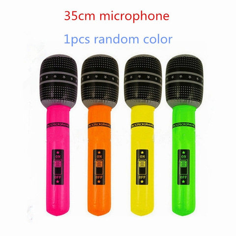 6 Style PVC Inflatable Instrument Toys For Children Carnival Party Music Band pretend Game They Play Accessories For Kids