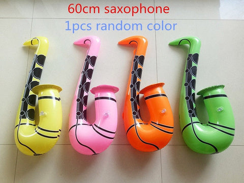 6 Style PVC Inflatable Instrument Toys For Children Carnival Party Music Band pretend Game They Play Accessories For Kids