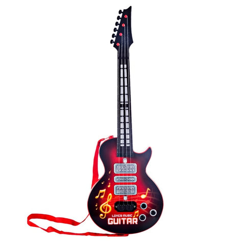 High Quality 4 Strings Music Electric Guitar Kids Musical Instruments Educational Toys For Children As New Year Gifts