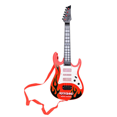 High Quality 4 Strings Music Electric Guitar Kids Musical Instruments Educational Toys For Children As New Year Gifts