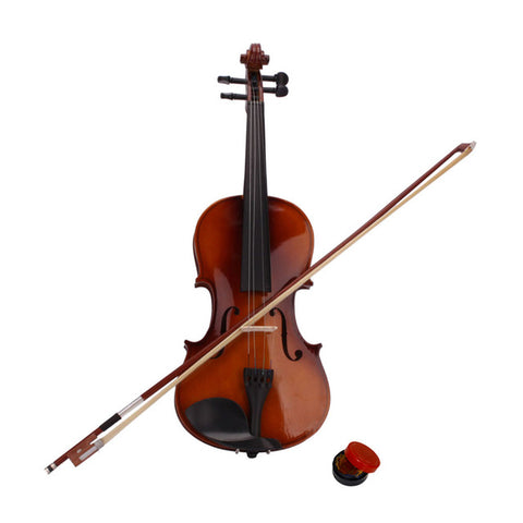 New 4/4 Acoustic Violin with Storage Case Bow Rosin Accessories Pink Green Blue Violin for Learners Beginners - US Stock